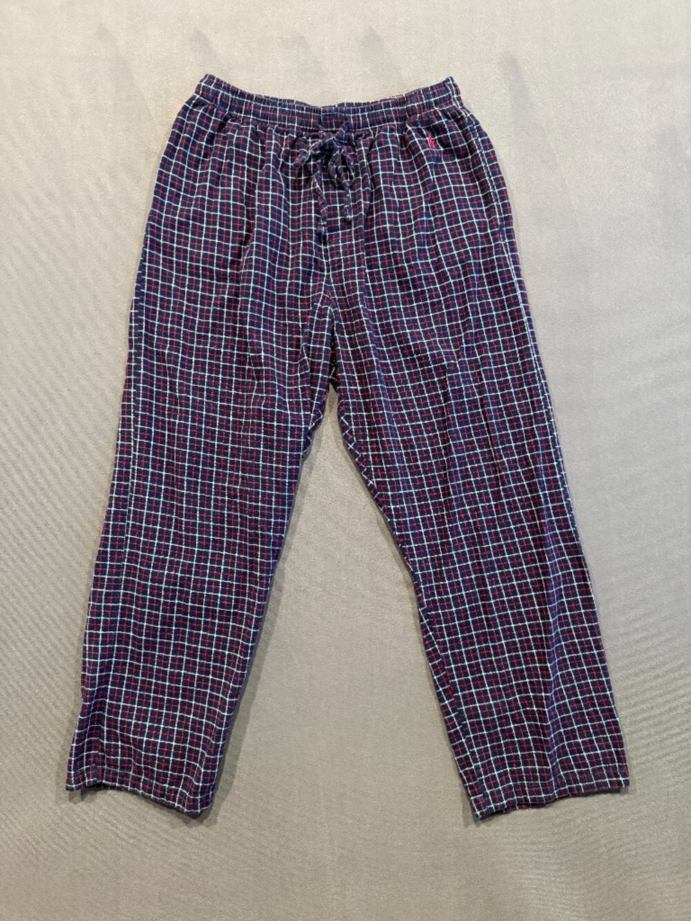 Polo Ralph Lauren Men’s Pajama Pants L 36-38 Navy Red Plaid Cotton Sleepwear
